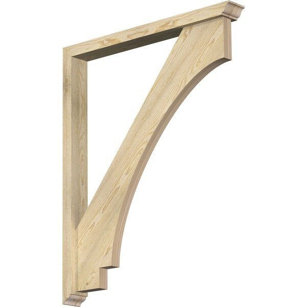 Imperial Traditional Rough Sawn Bracket w/ Offset Brace, Douglas Fir, 4